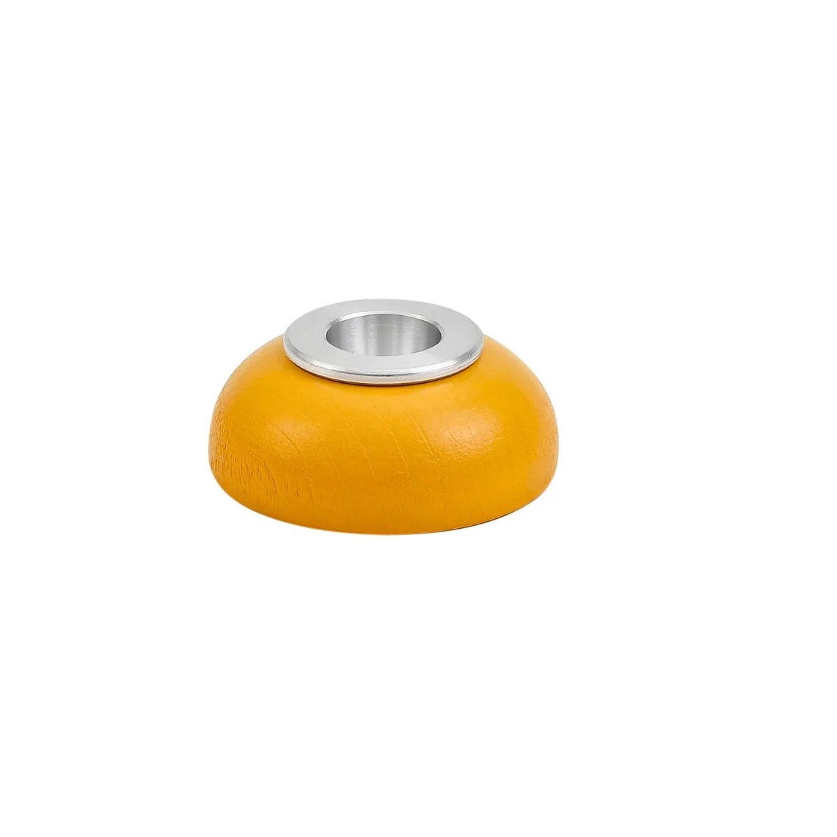 Ahrens Candle Holder for Celebration Ring Candle - Aluminium Insert, Yellow