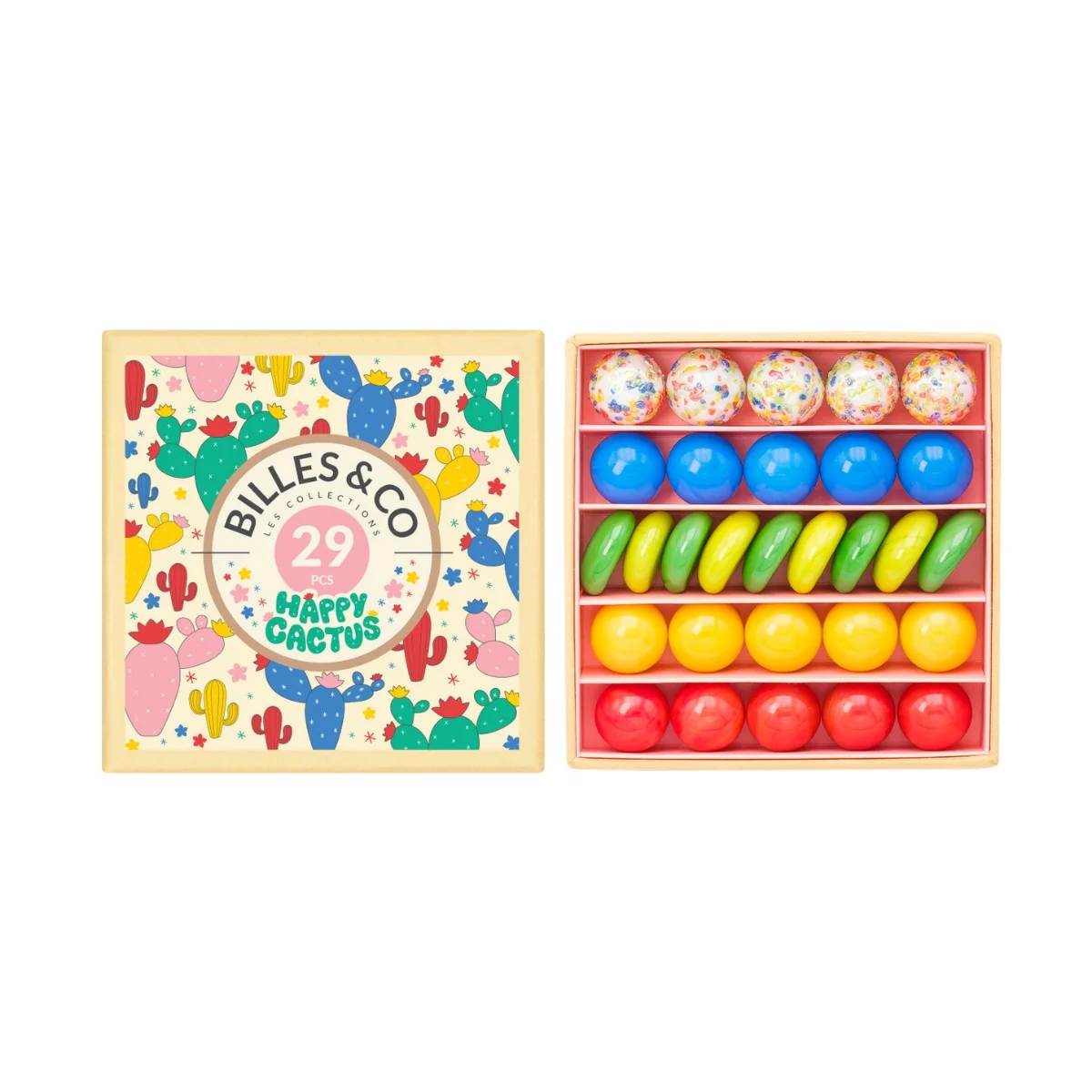 Billes & Co Marble Treasure Mini Box - Happy Cactus, Small