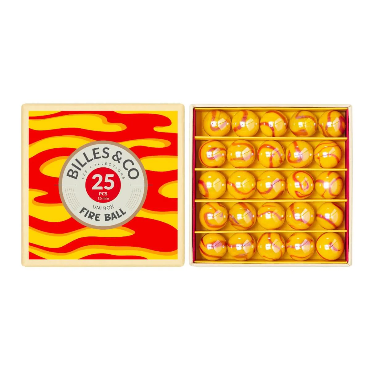 Billes & Co Marble Treasure Uni Box - Fire Ball, Small