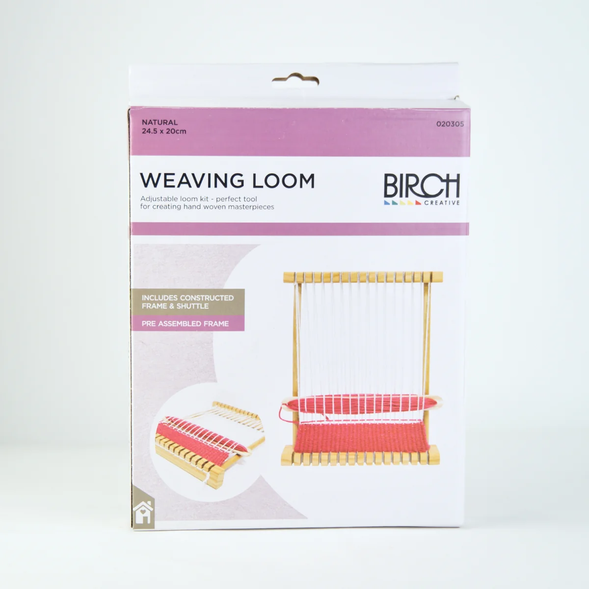 Wooden Weaving Loom - Rectangle 24.5x20cm - Image 4