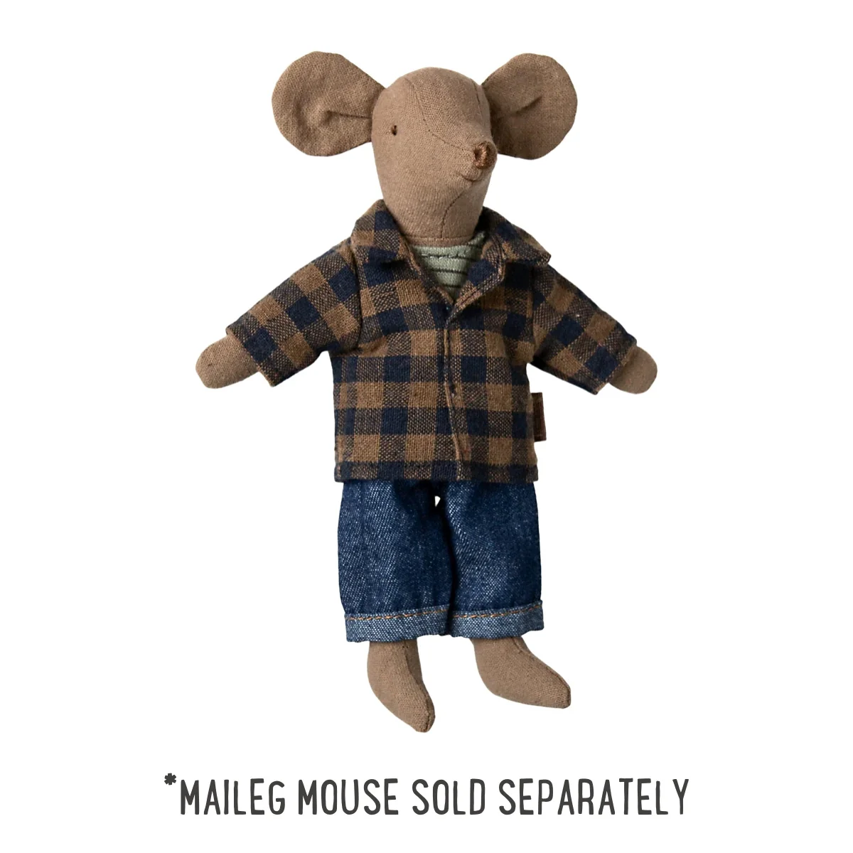 Brown Checked Shirt And Pants, Dad Mouse (2025) - Image 2