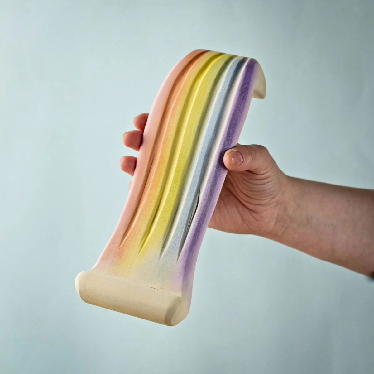 BumbuToys Waterscape Wooden Figure - Waterfall - Rainbow - Image 4