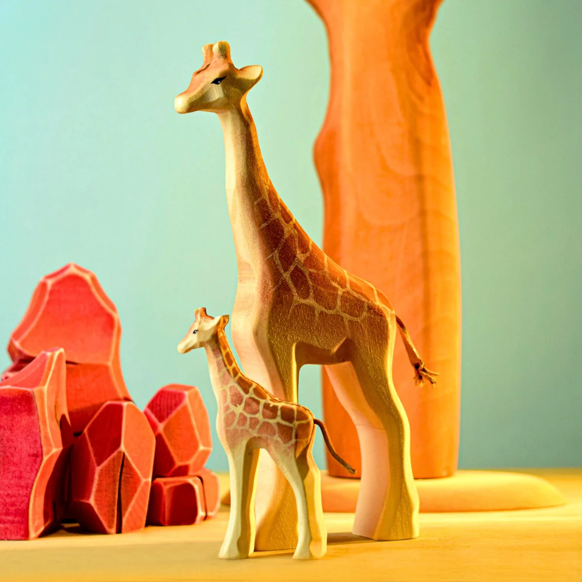 BumbuToys Wooden Animal - Giraffe Male - Image 2