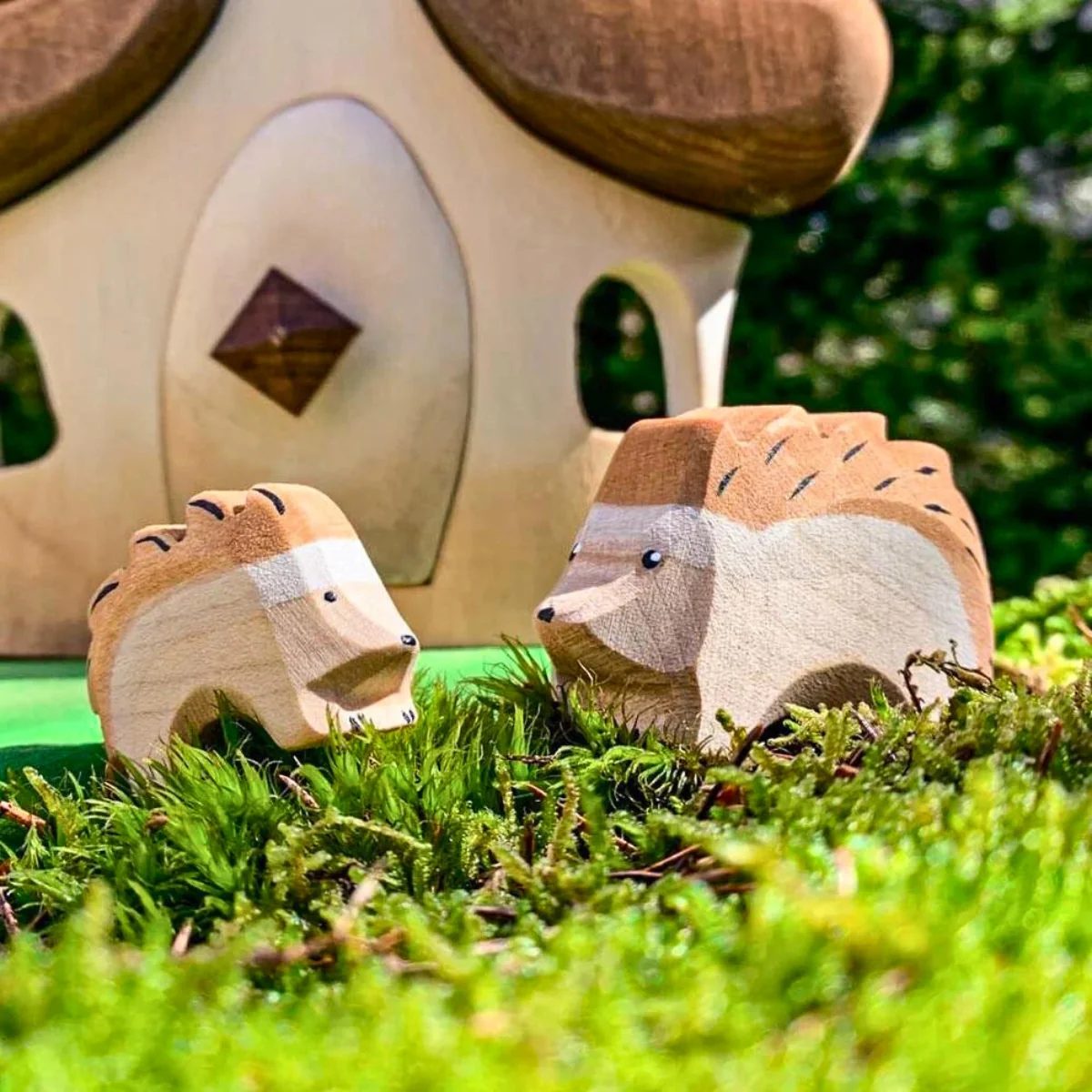 BumbuToys Wooden Animal - Hedgehog - Big - Image 2