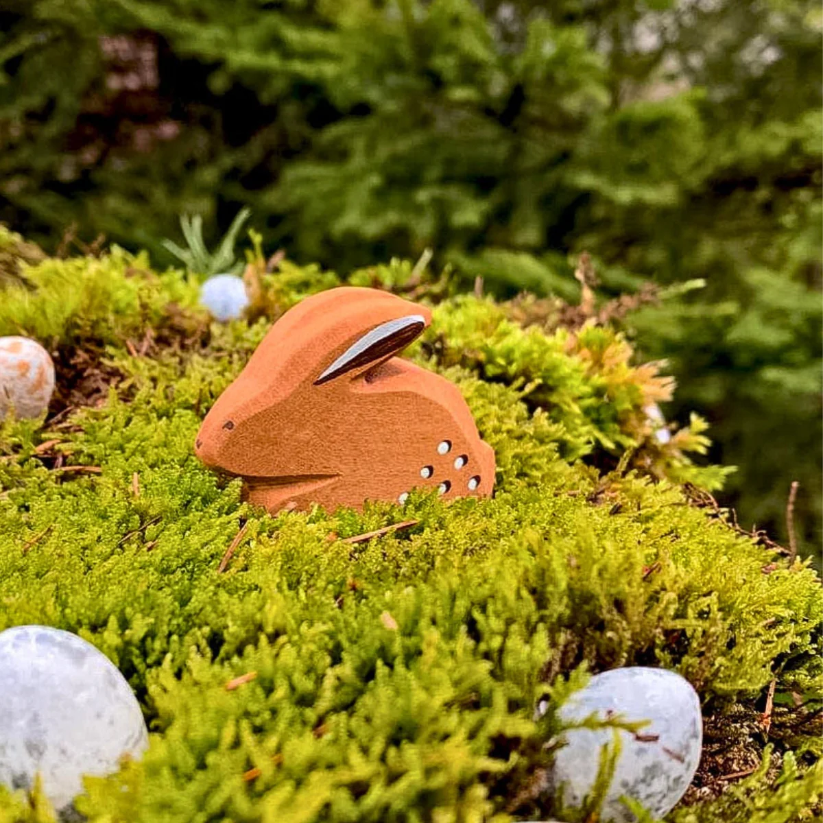 BumbuToys Wooden Animal - Rabbit - Perching - Image 3