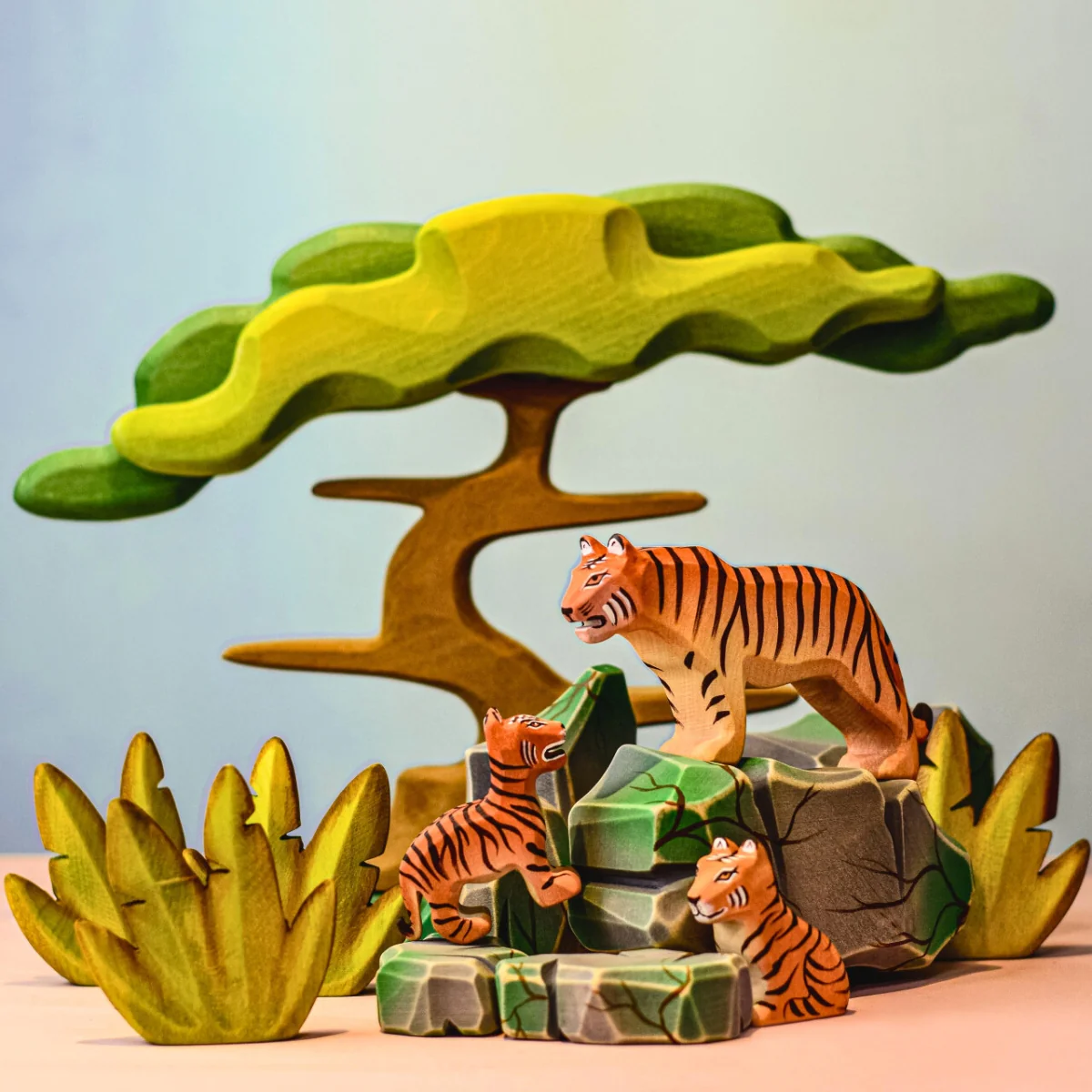 BumbuToys Wooden Animal - Tiger - Standing - Image 6