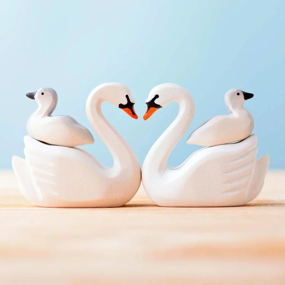 BumbuToys Wooden Bird - Swan Cygnet - Image 8