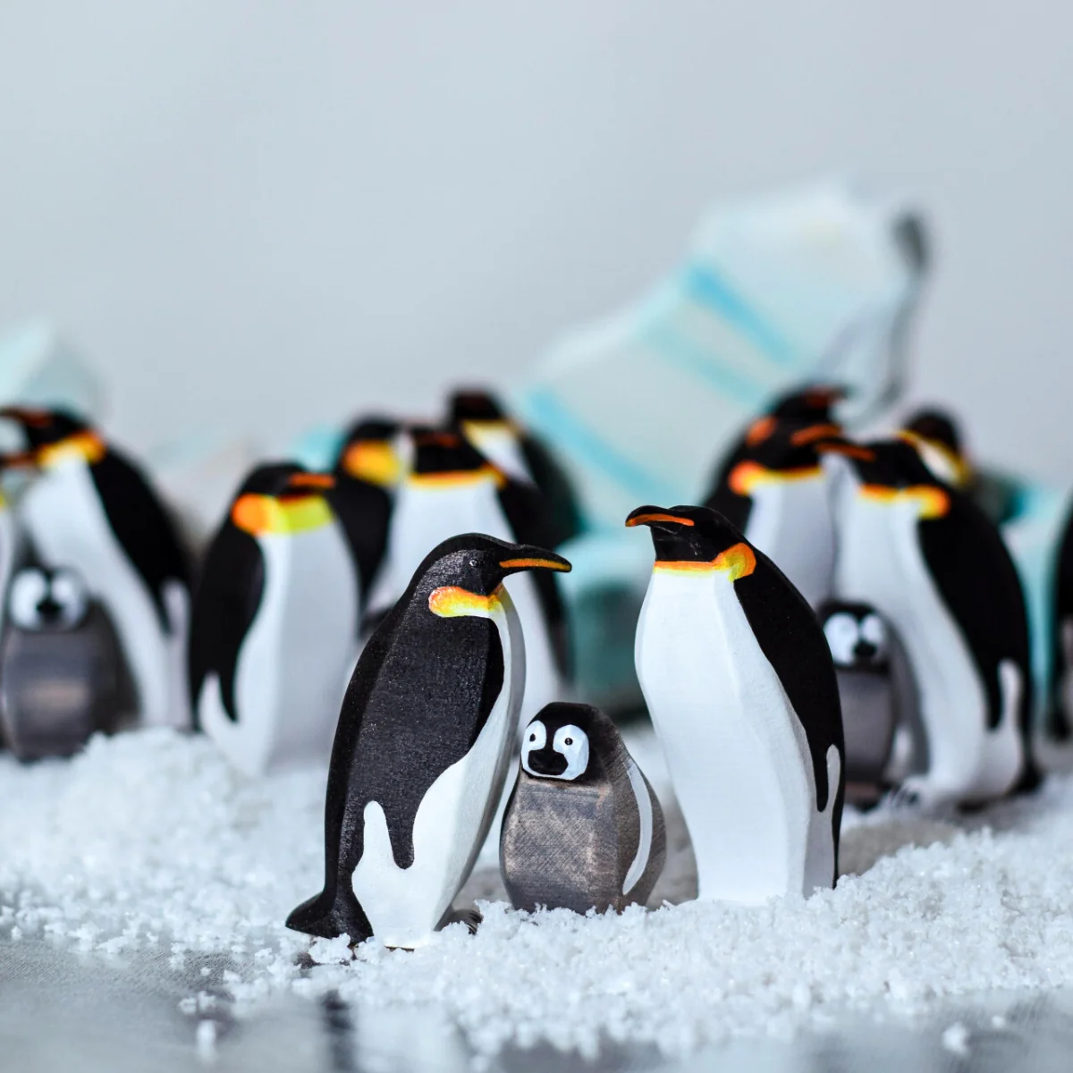BumbuToys Wooden Bird - Emperor Penguin Male - Image 5
