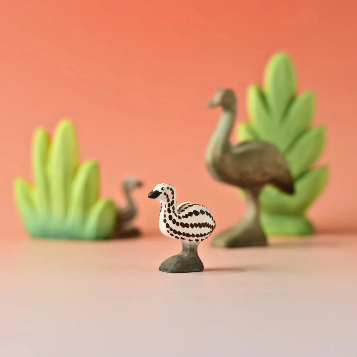 BumbuToys Wooden Bird - Emu Chick - Image 2
