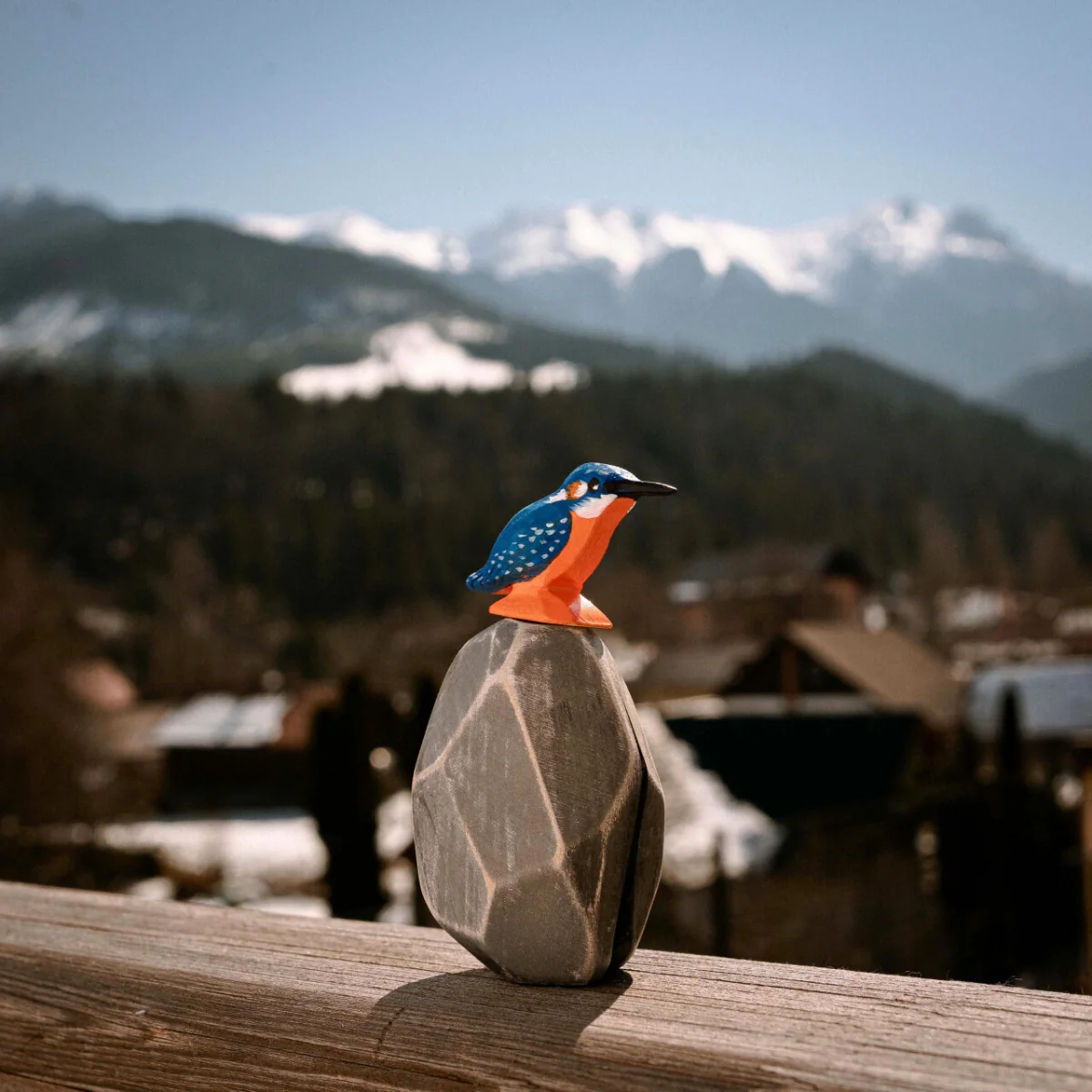 BumbuToys Wooden Bird - Kingfisher - Image 6
