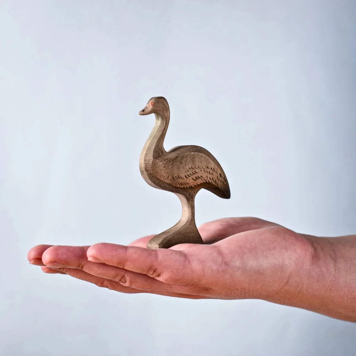 BumbuToys Wooden Bird - Emu Female - Image 3