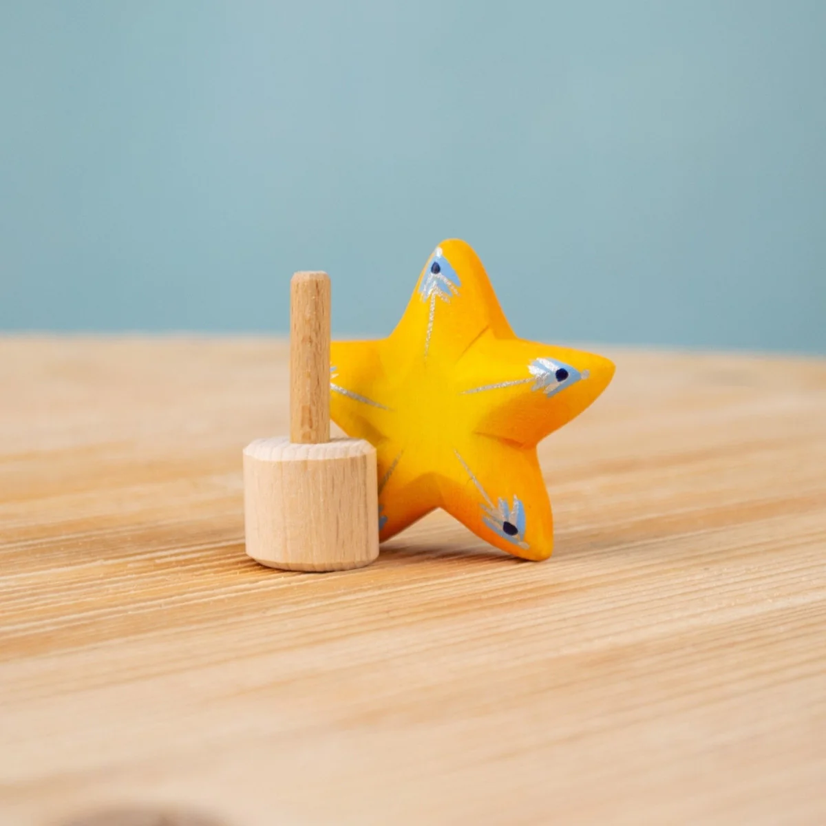 BumbuToys Wooden Celebration Ring Decoration - Festive Star - Image 5