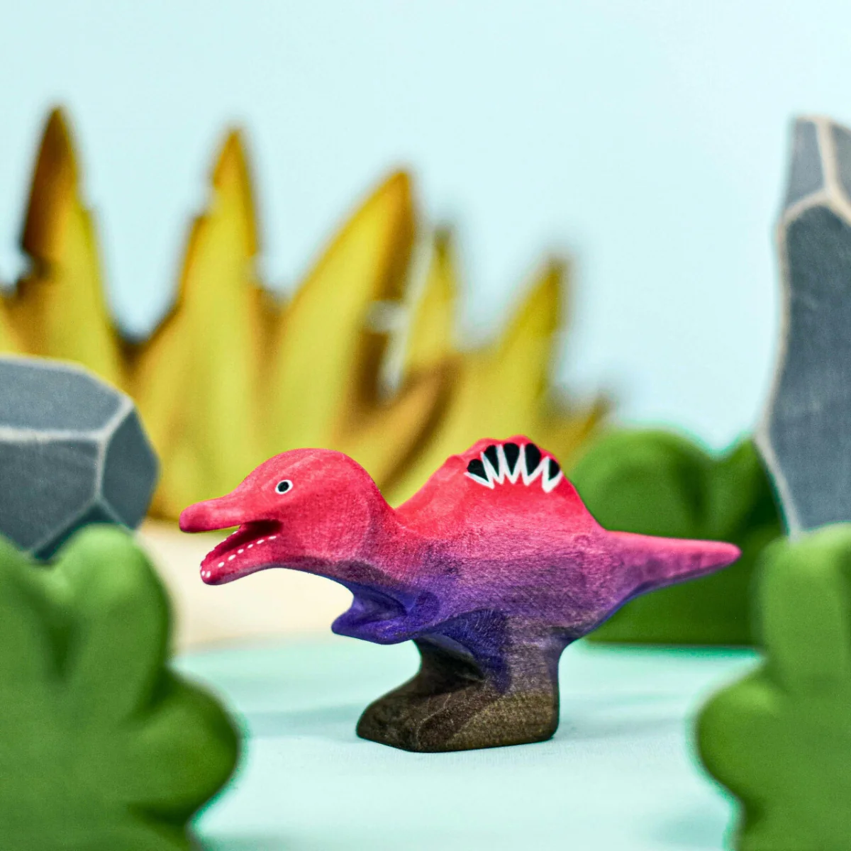 BumbuToys Wooden Dinosaur - Spinosaurus Baby - Image 2