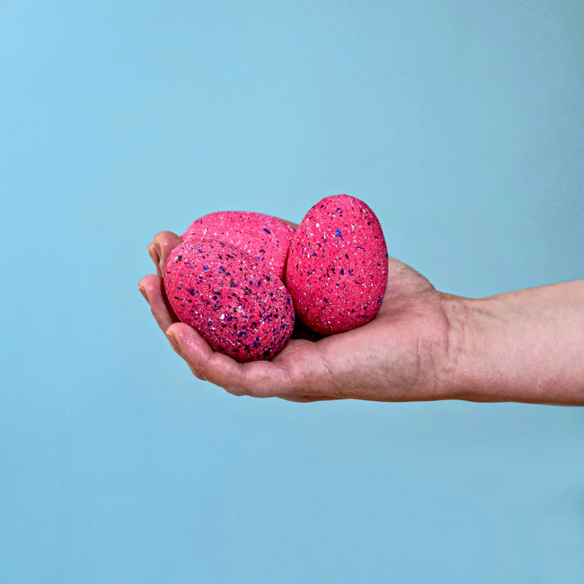 BumbuToys Wooden Dinosaur Eggs - Spinosaurus - Set of 3 - Image 4