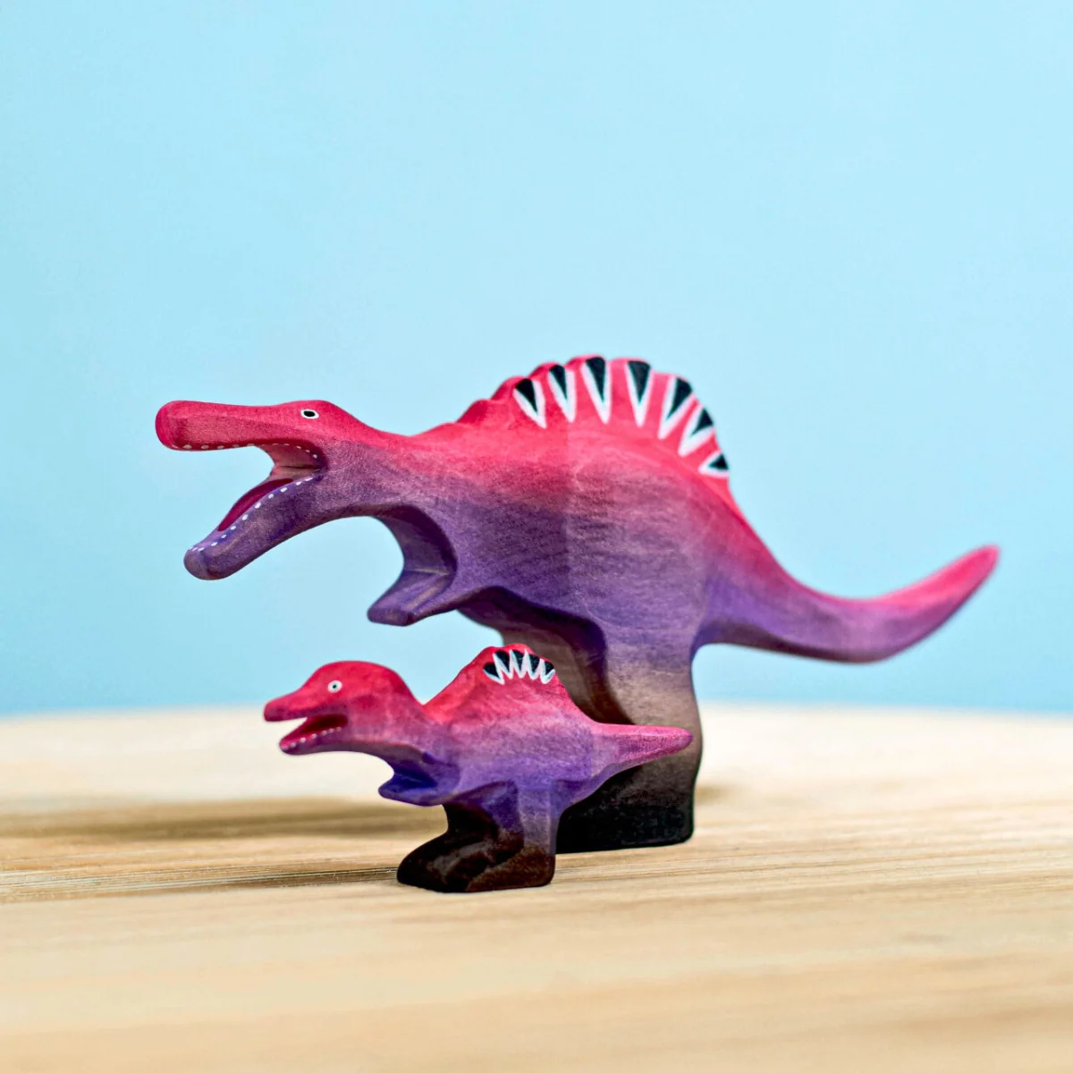 BumbuToys Wooden Dinosaurs - Spinosaurus - Set of 2
