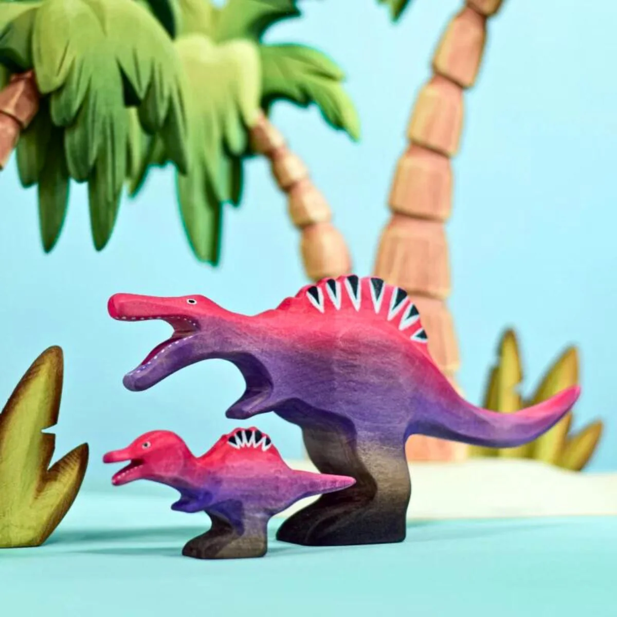 BumbuToys Wooden Dinosaurs - Spinosaurus - Set of 2 - Image 2