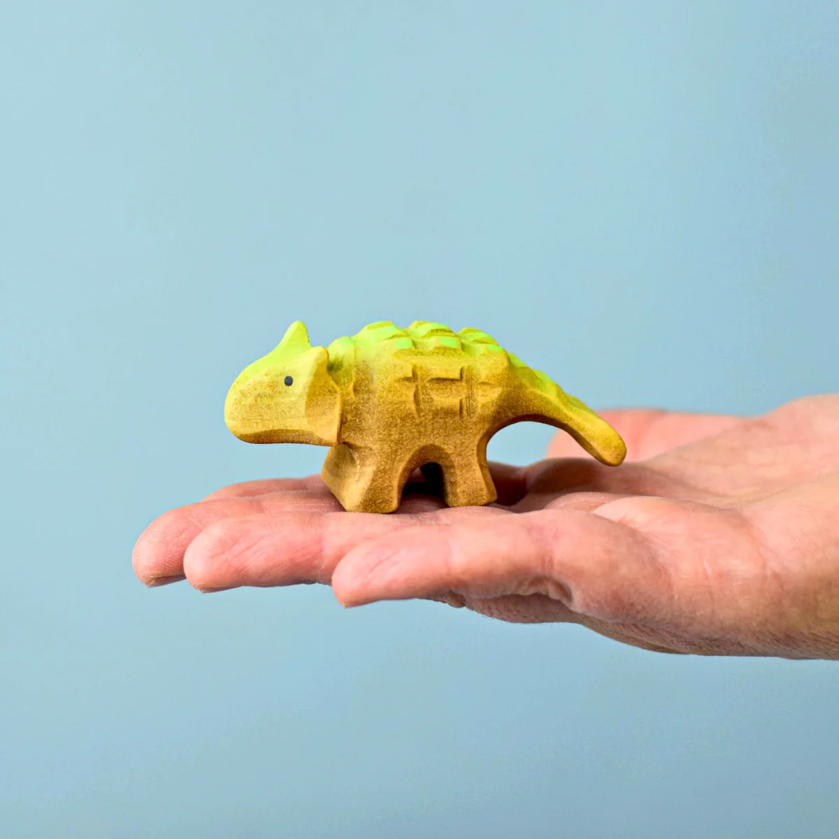 BumbuToys Wooden Dinosaurs - Ankylosaurus - Set of 2 - Image 6