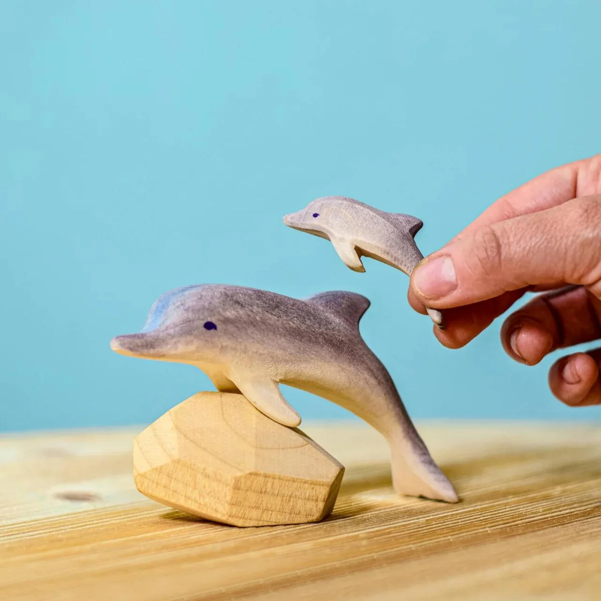 BumbuToys Wooden Sea Animal - Dolphin - Image 4