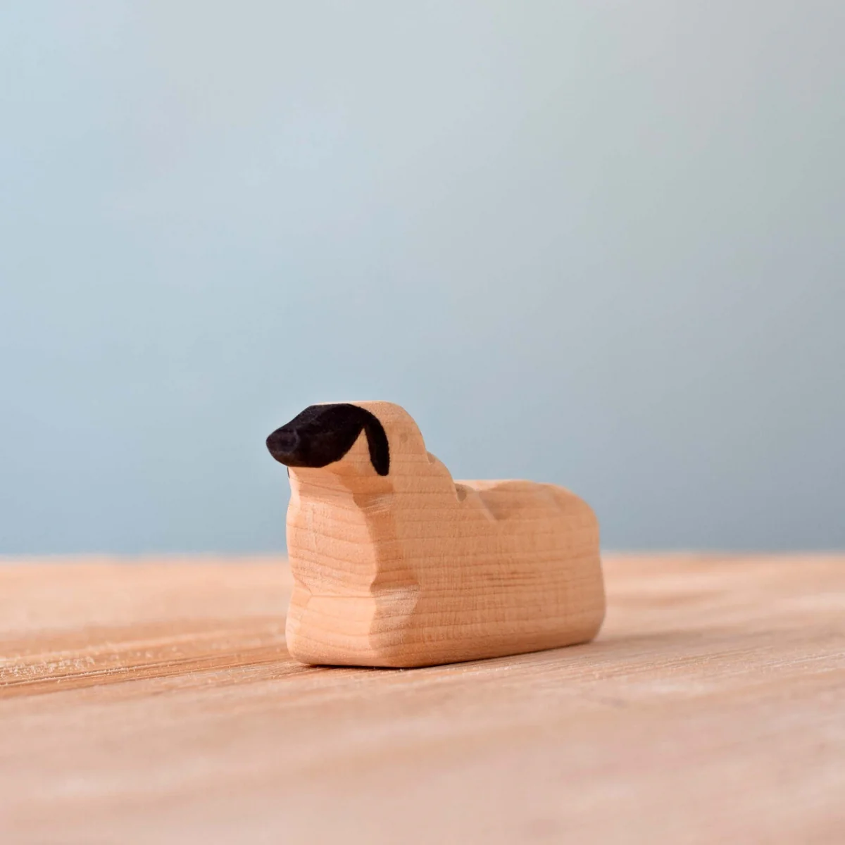 BumbuToys Wooden Farm Animal - Sheep - Resting - Image 3