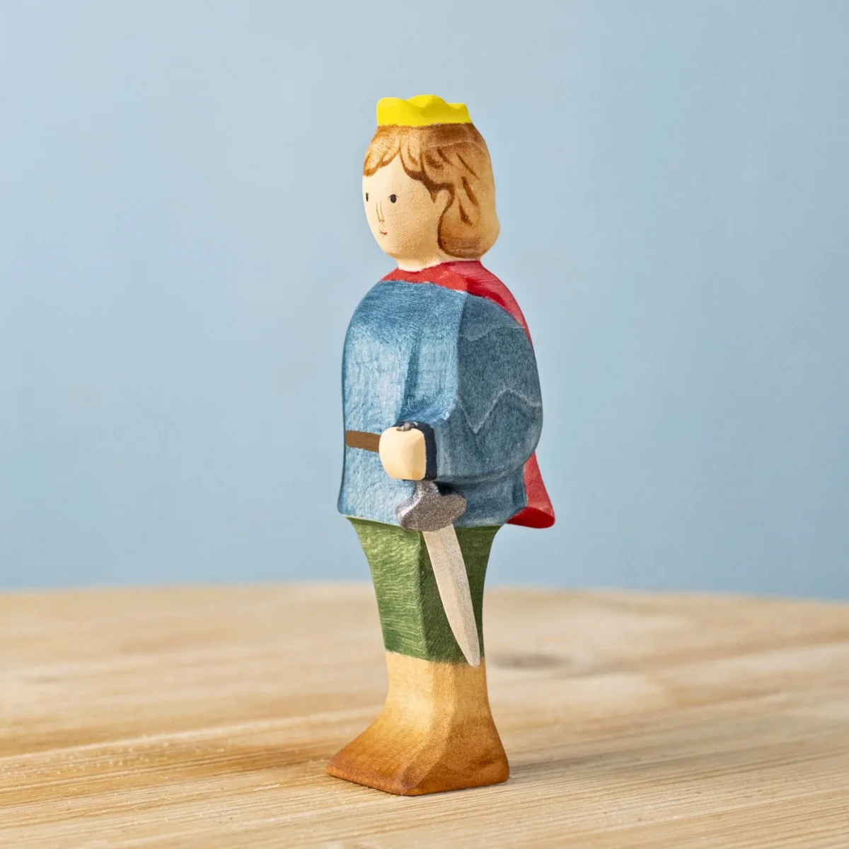 BumbuToys Wooden Medieval Figure - Prince