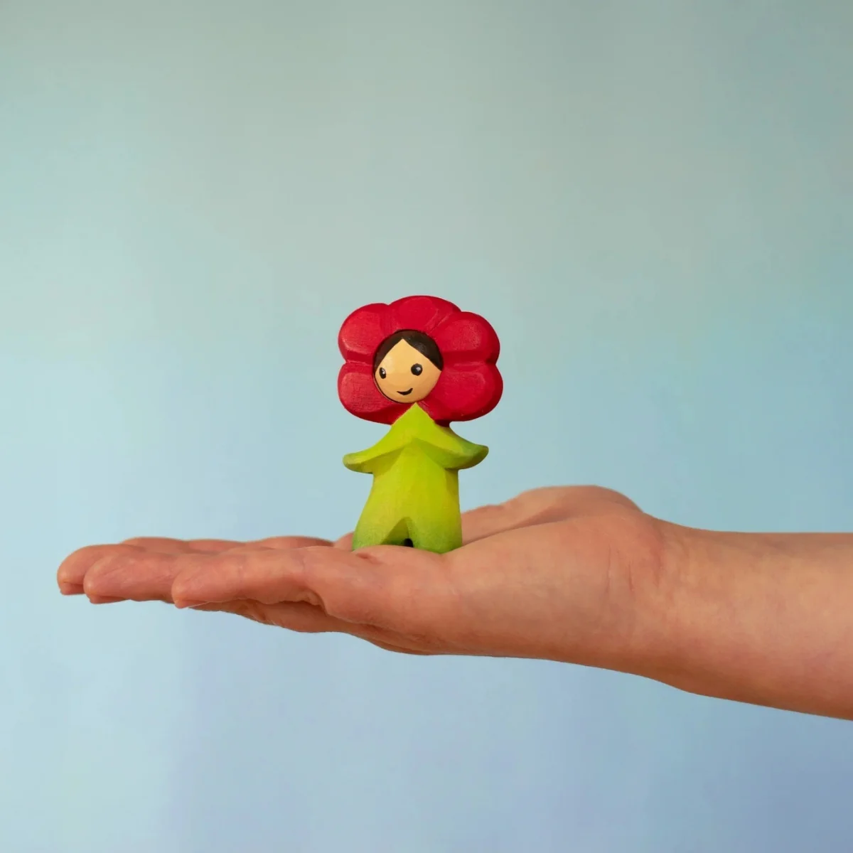 BumbuToys Wooden Mythical Creature - Flower Child - Poppy - Image 4