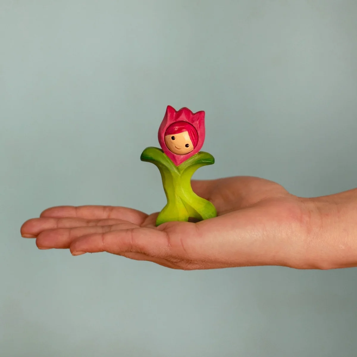 BumbuToys Wooden Mythical Creature - Flower Child - Tulip - Image 5