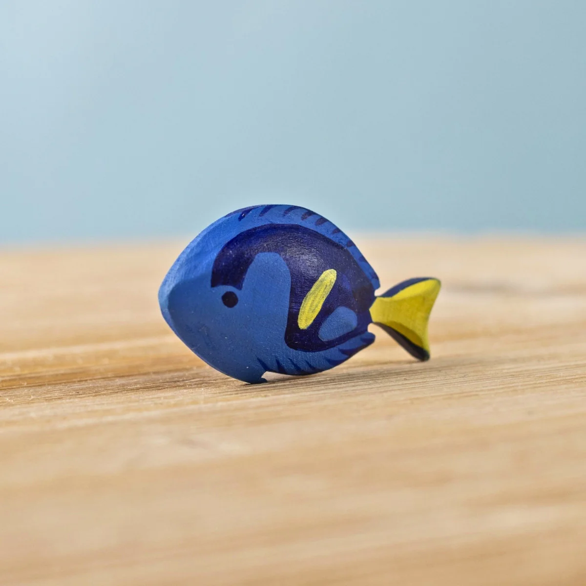 BumbuToys Wooden Sea Animal - Royal Blue Fish