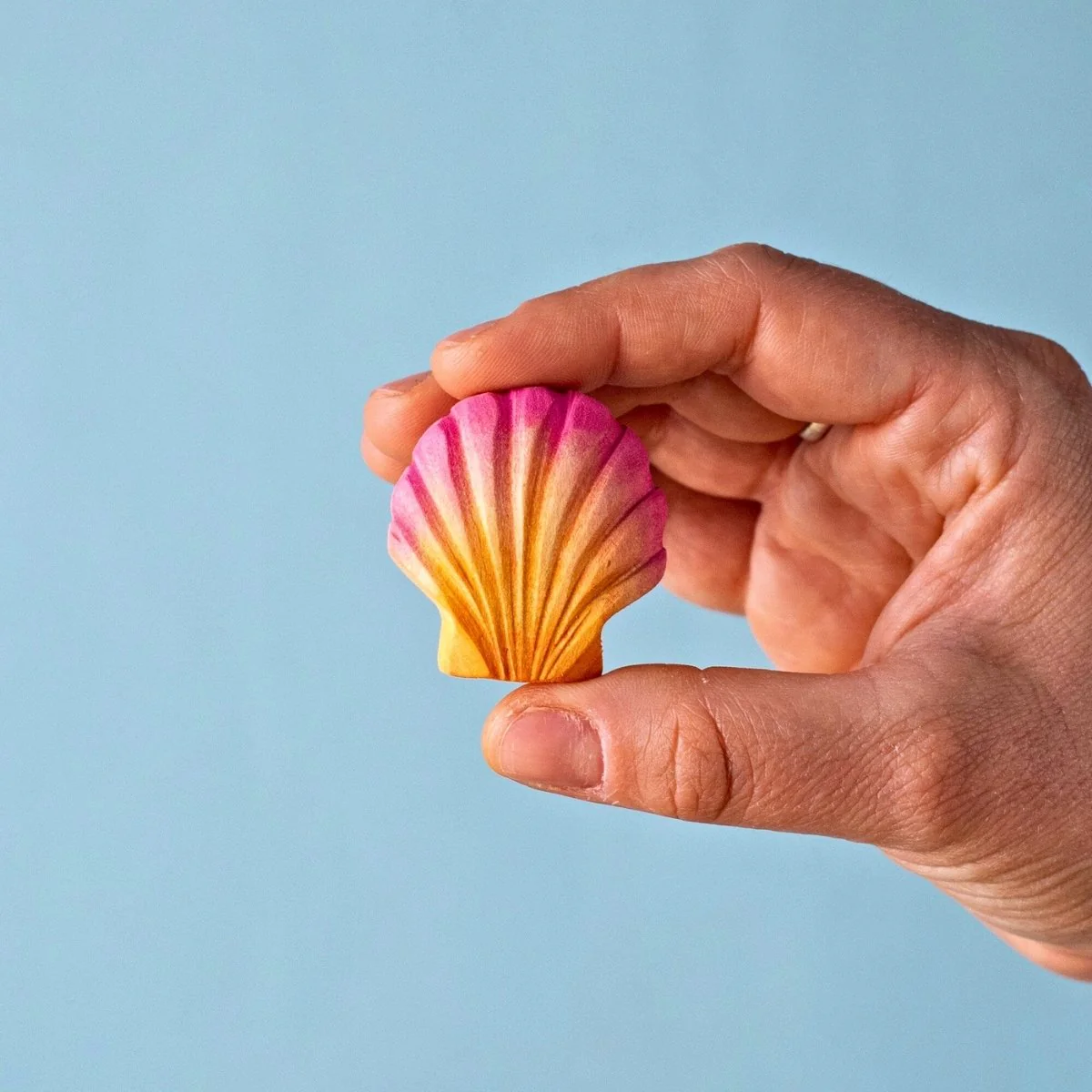 BumbuToys Wooden Sea Animal - Seashell - Pink - Image 3