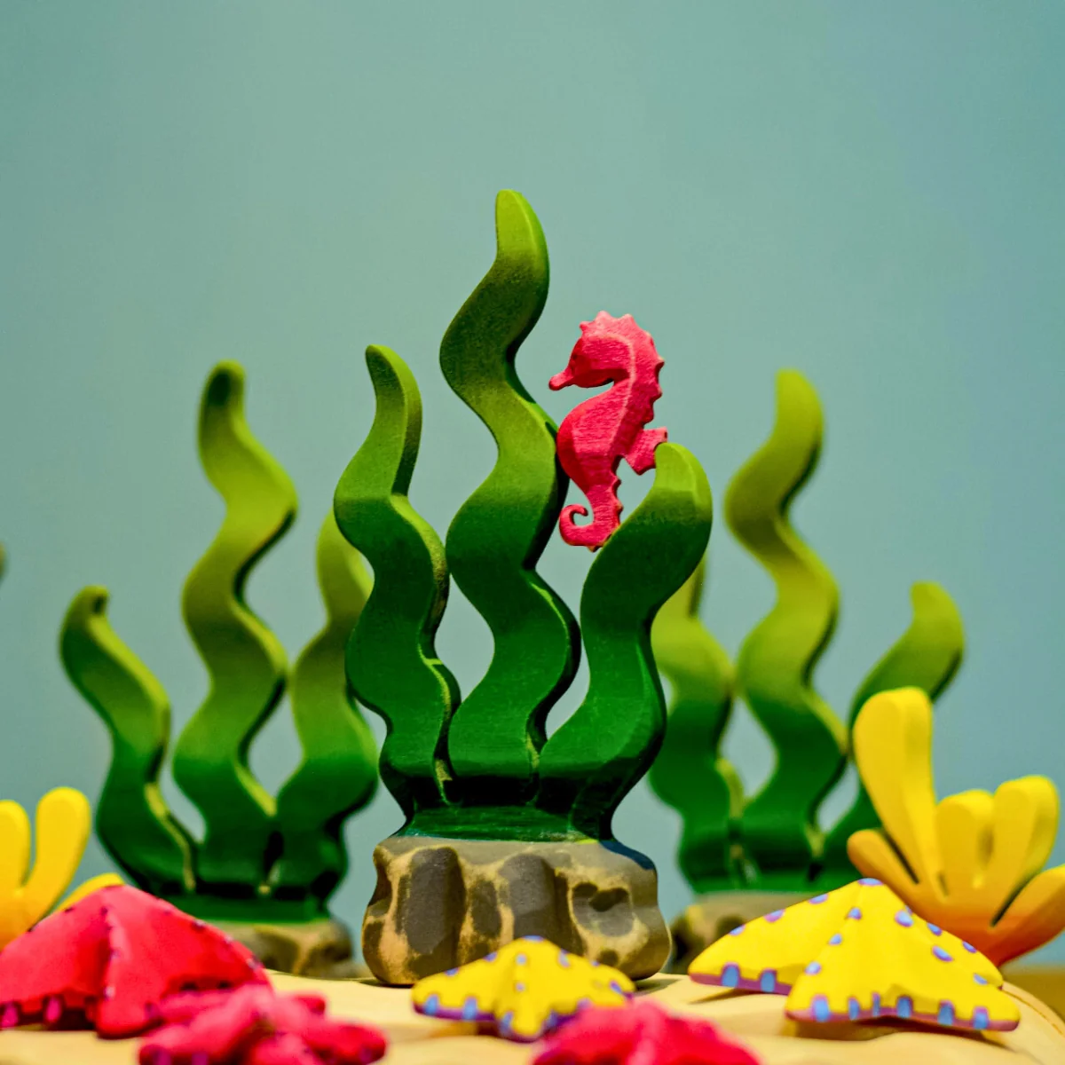 BumbuToys Wooden Sea Animal - Seahorse - Image 5
