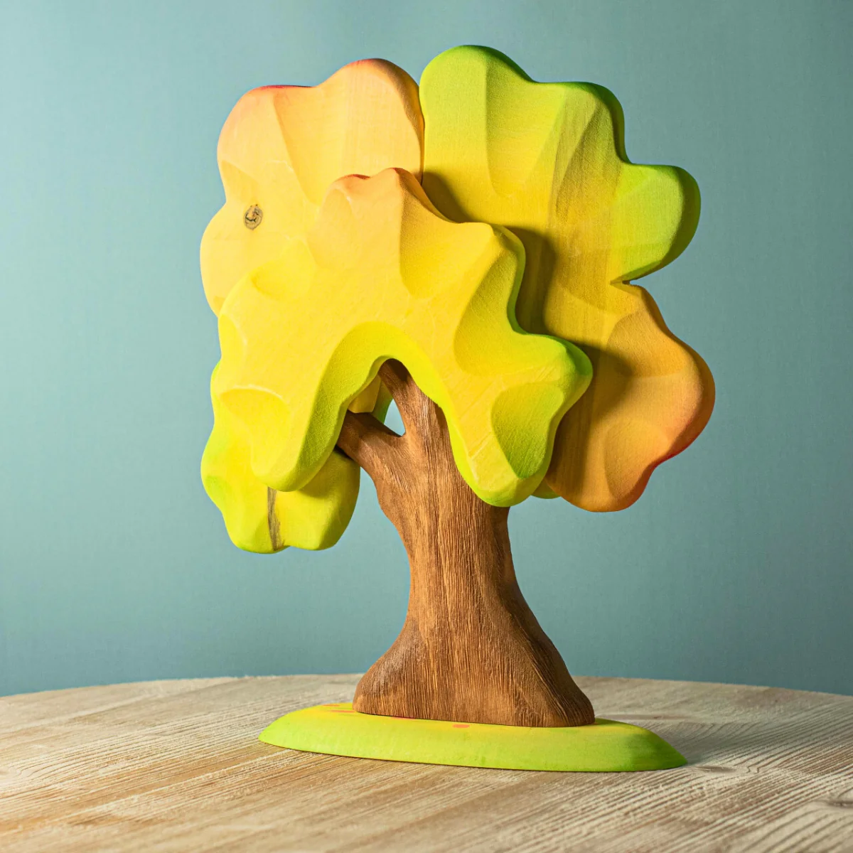 BumbuToys Wooden Tree - Oak - Large, Autumn
