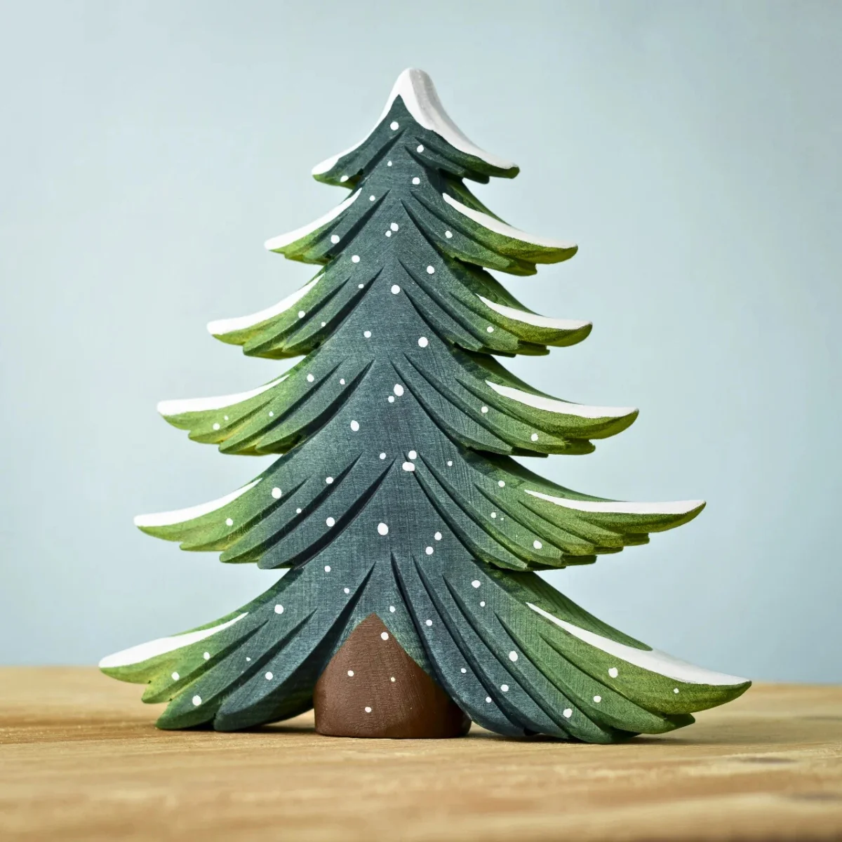 BumbuToys Wooden Tree - Snowy Fir - Large