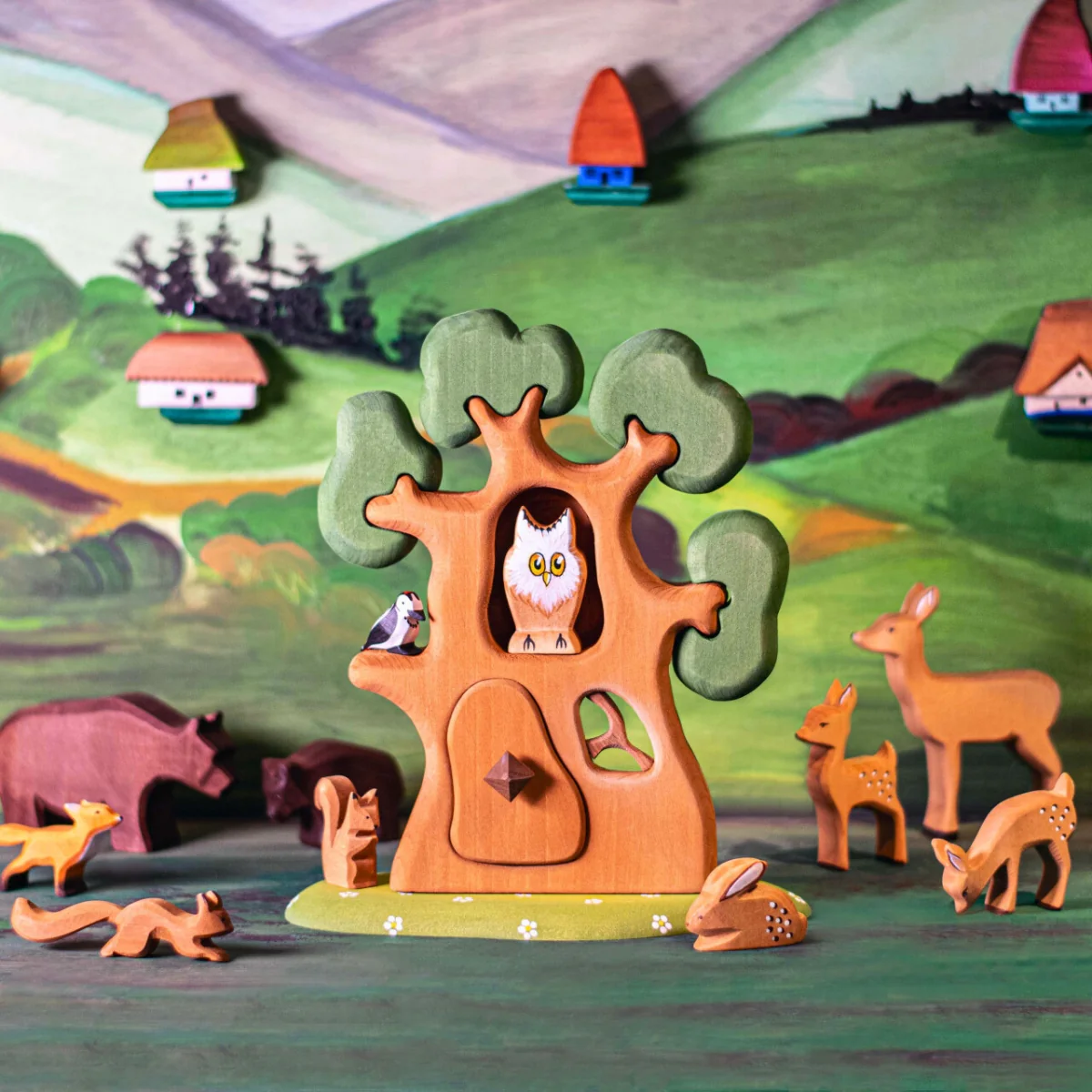 BumbuToys Wooden Tree - The Ancient Oak - Image 3