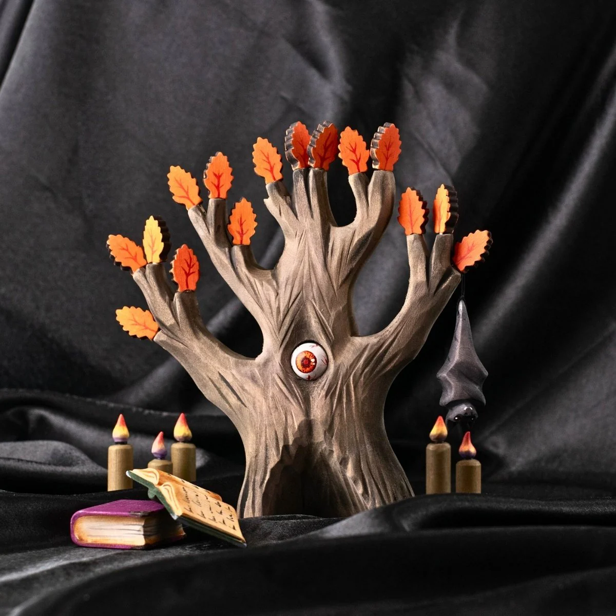 BumbuToys Wooden Tree - The Watching Oak - Orange - Image 2