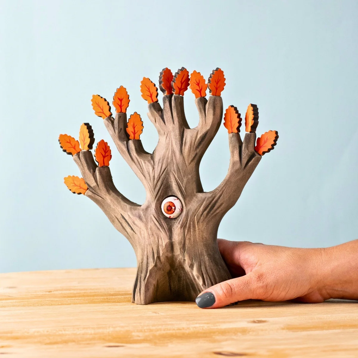 BumbuToys Wooden Tree - The Watching Oak - Orange - Image 3