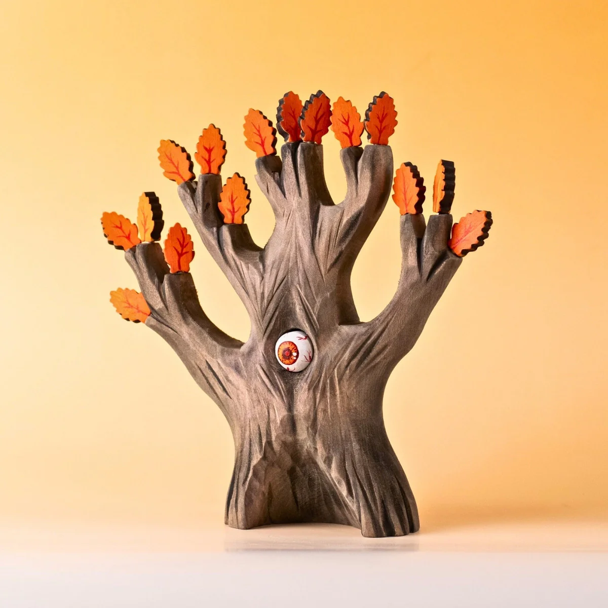 BumbuToys Wooden Tree - The Watching Oak - Orange - Image 4