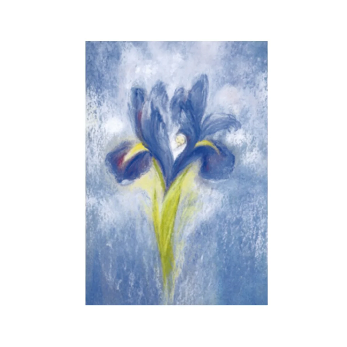 Cards w Envelopes - Iris Child, pack of 5 cards