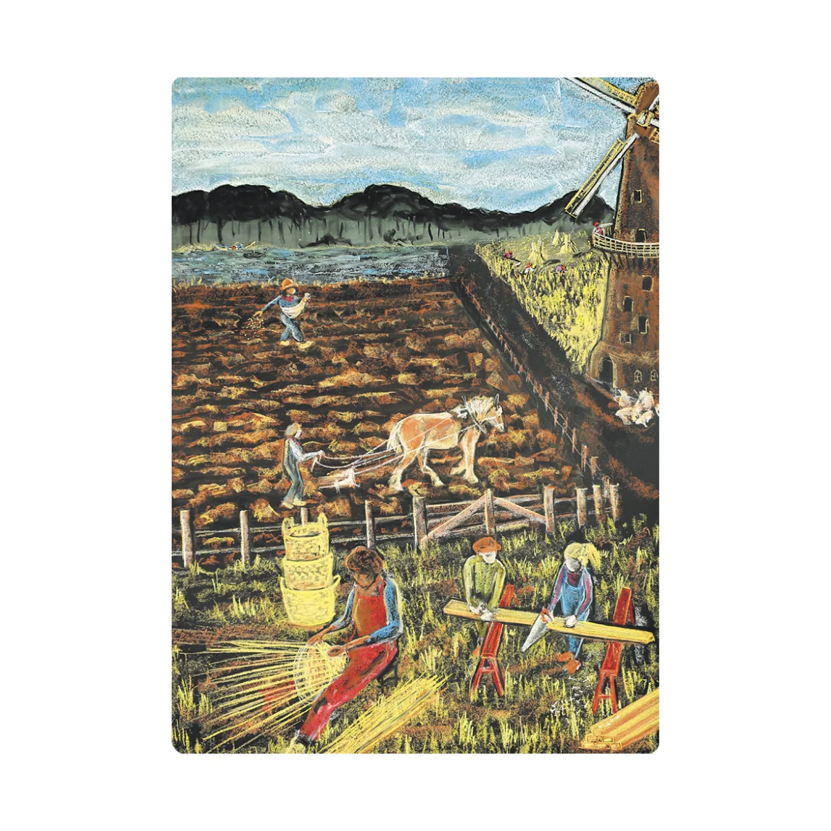 Chalkboard Art Cards - Traditional Crafts, pack of 5 cards