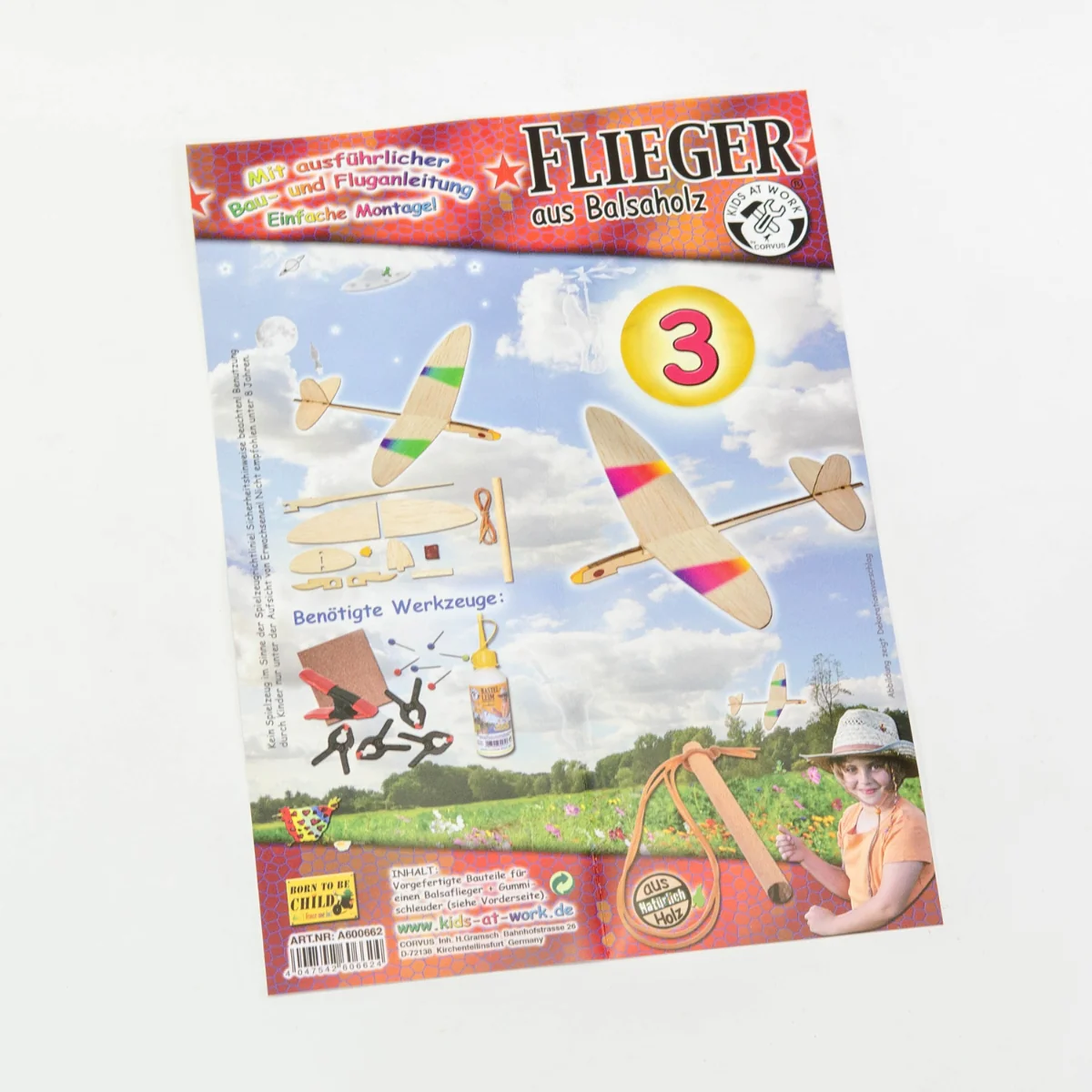 Kids at Work Balsa Wood Plane Kit 3 - Image 3