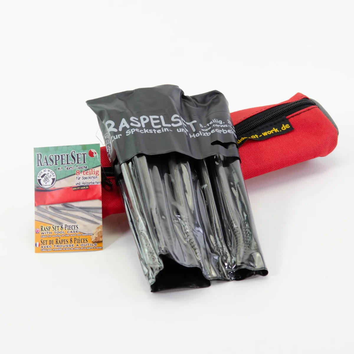 Kids at Work Rasp Kit 8 Pieces with Tool Case - Image 4
