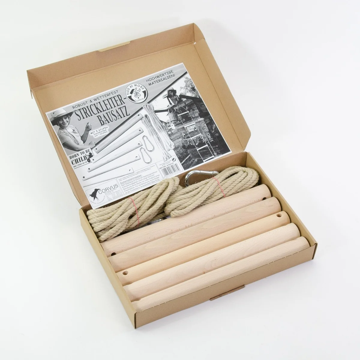 Kids at Work Rope Ladder Kit 5 Rungs - Image 2