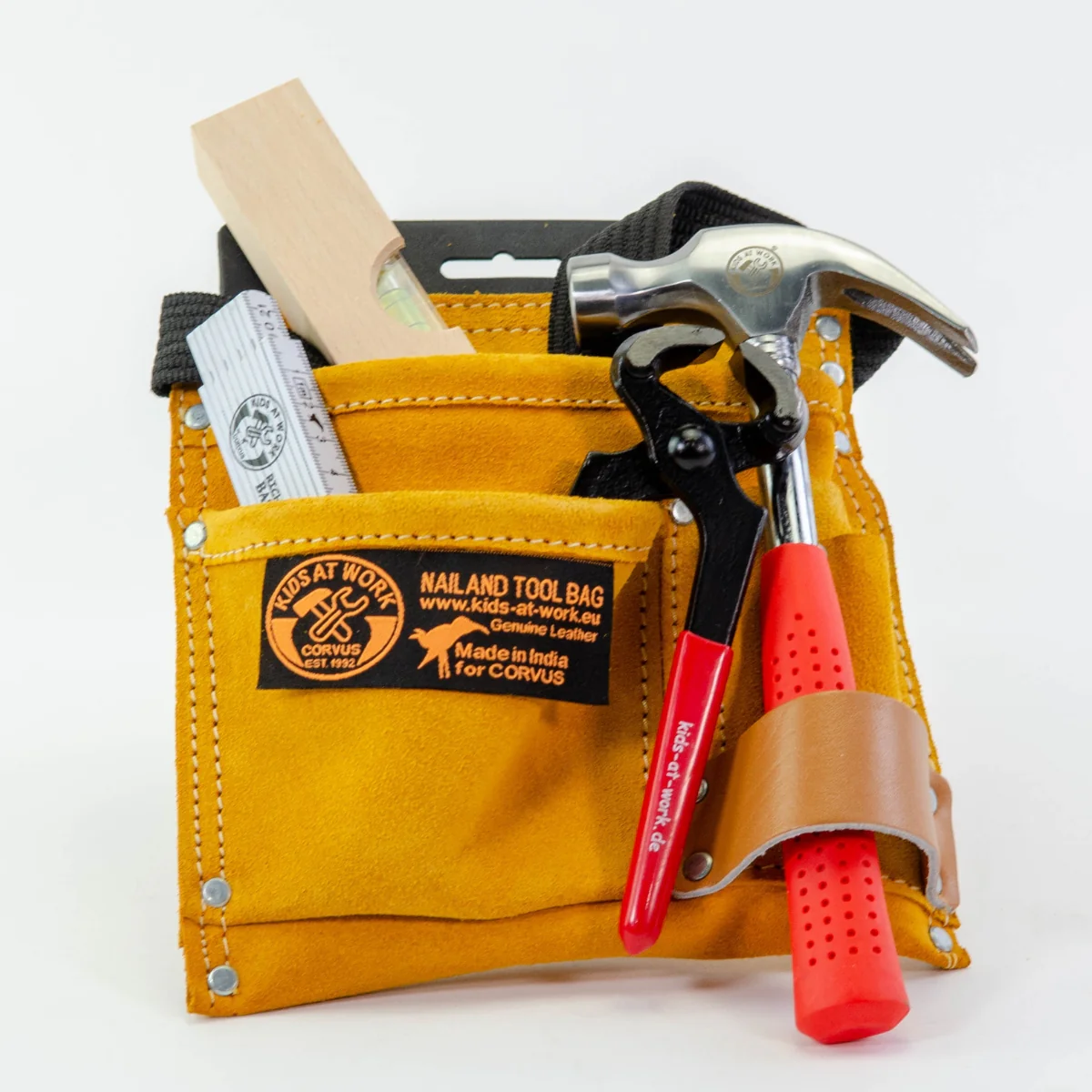 Kids at Work Leather Tool Belt - Standard with Tools Set 1 - Image 2