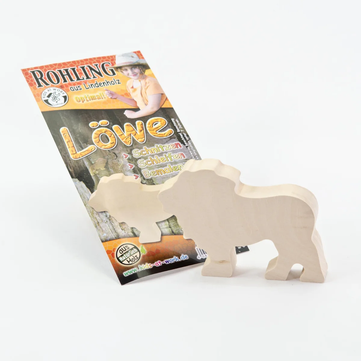 Kids at Work Wood Figure Lion - Image 4