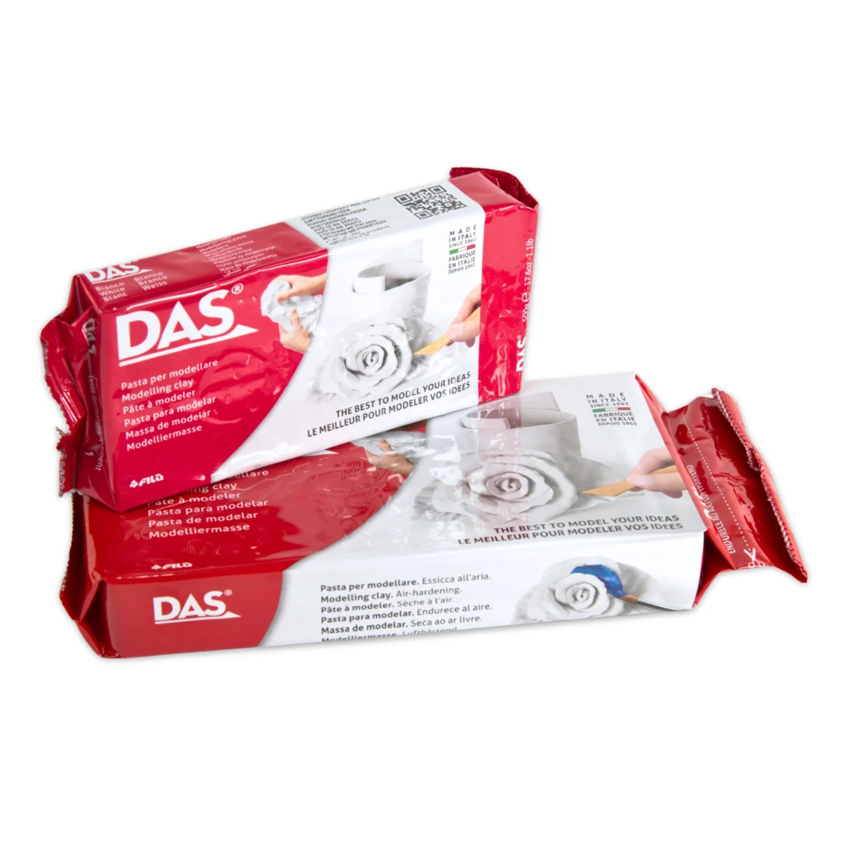 DAS Air Dry Modelling Clay - White 500g - Image 13