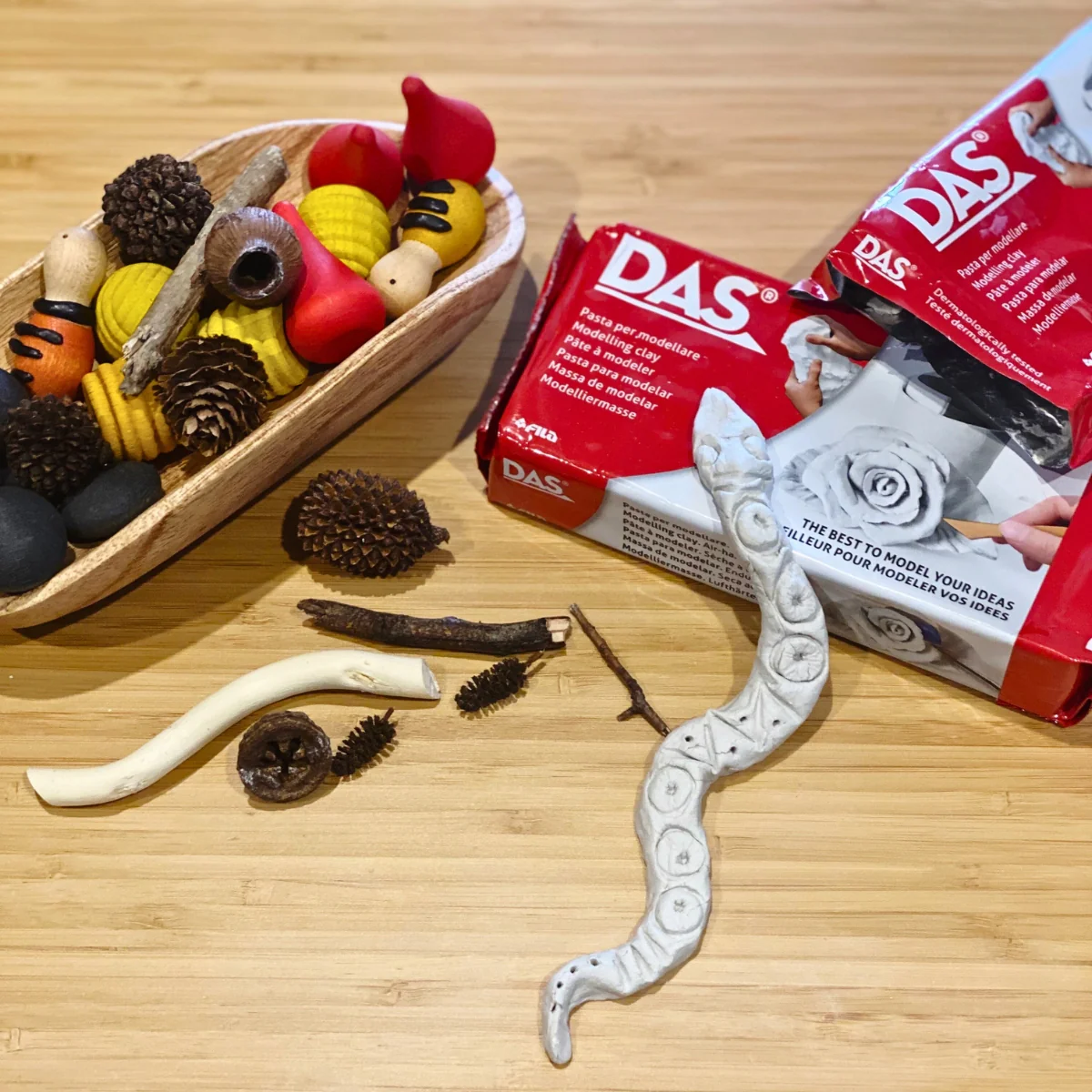DAS Air Dry Modelling Clay - White 500g - Image 3