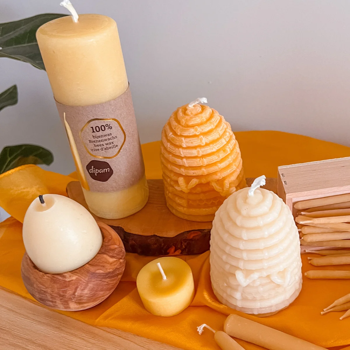 Dipam Beeswax Tealight Candles 1.8cx3.6cm, Gift Box of 7 - Image 3
