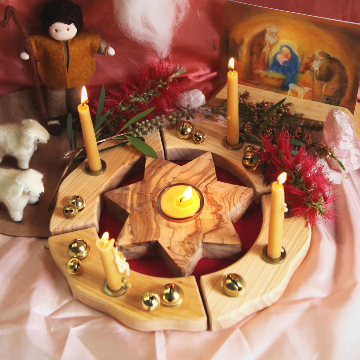 Dipam Beeswax Tealight Candles 1.8cx3.6cm, Gift Box of 7 - Image 5