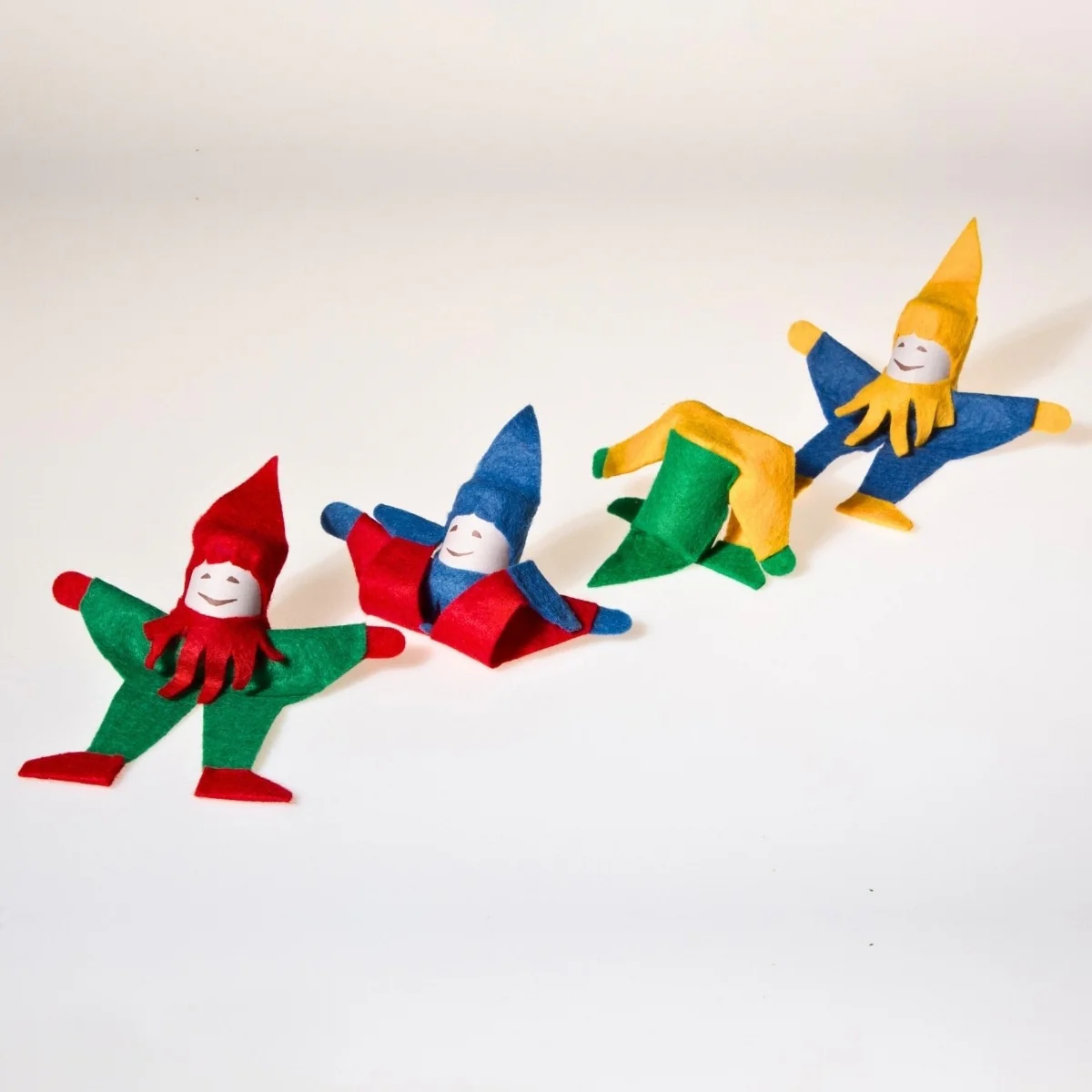 DIY Doll Making Kit - Tumbling Gnomes - Set of 4 - Image 2