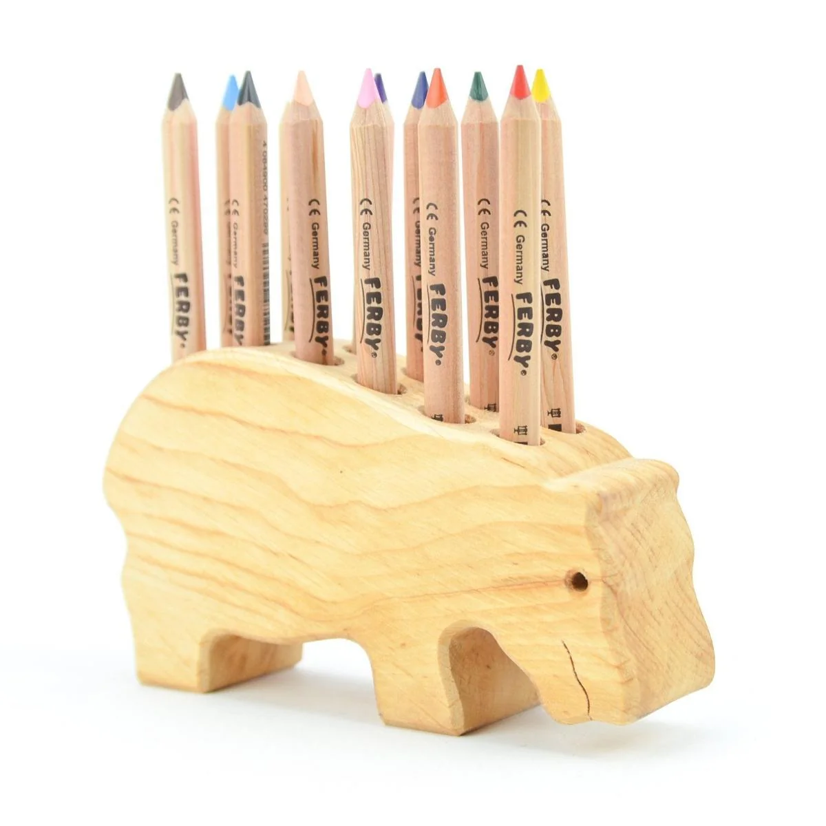 Drei Blatter Wooden Pencil Holder - Hippo - Image 6