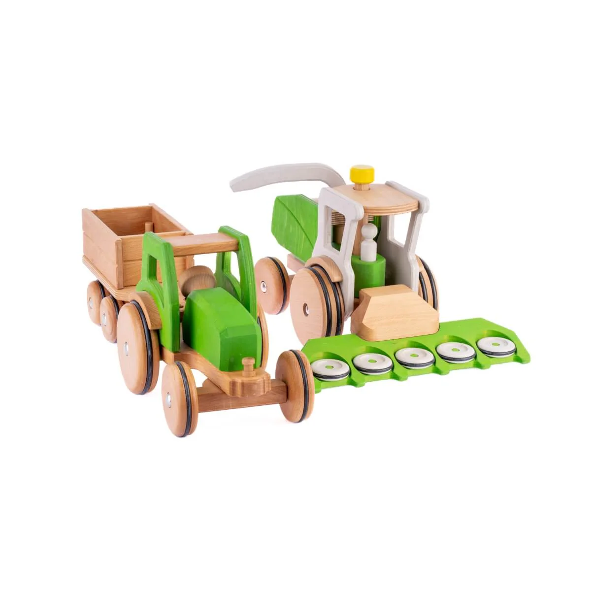 Dynamiko Wooden Tractor Accessory Corn Header - Image 6