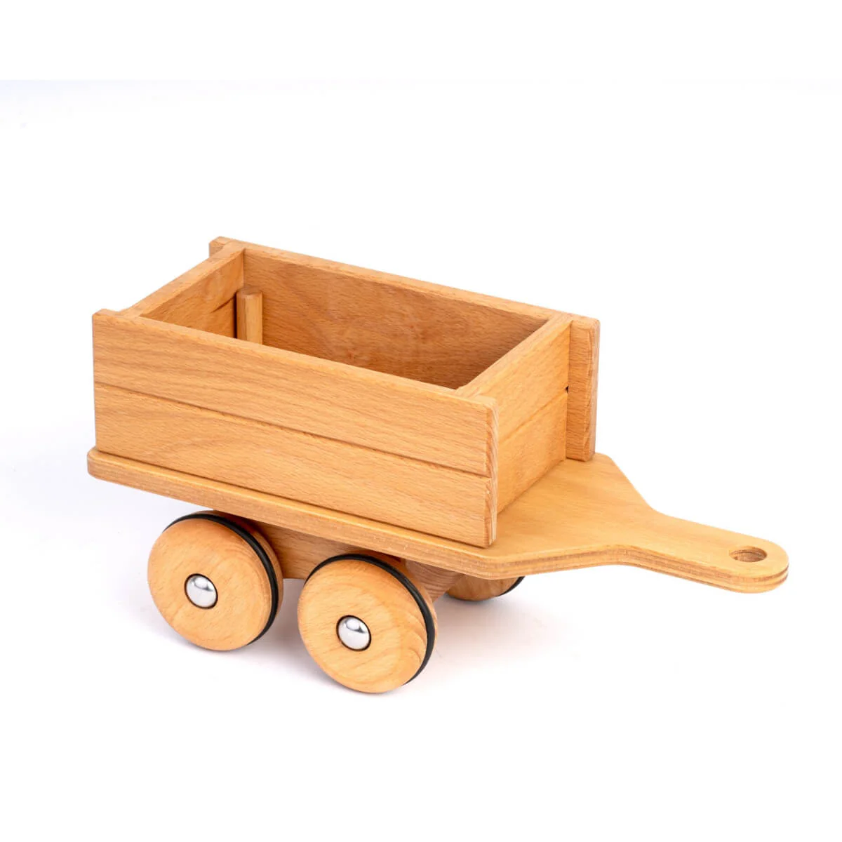 Dynamiko Wooden Tractor Accessory Two-Axle Trailer